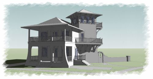 Photo of SketchUp rendering